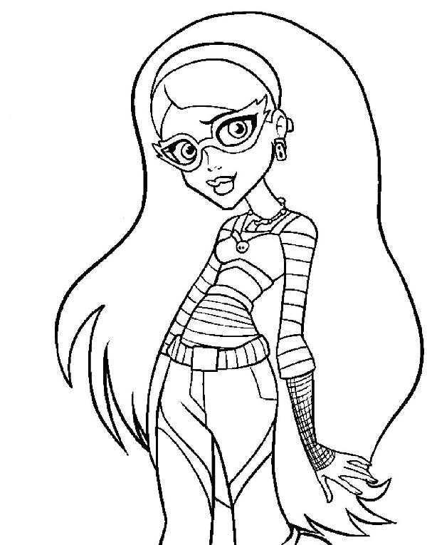 Monster High Coloring Pages Ghoulia Yelps
